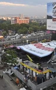 Hoarding collapses in Mumbai's Ghatkopar