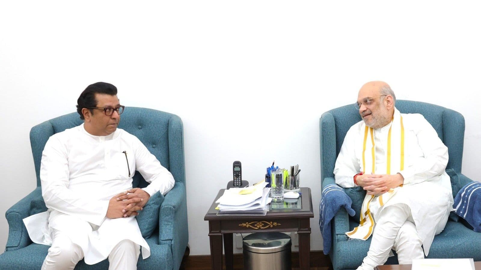 Raj Thackeray met Union Home Minister Amit Shah in Delhi on Tuesday 