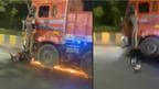 Hyderabad truck driver drags biker video goes viral