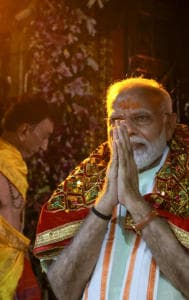 PM Modi offers prayers at Ambaji temple in Gujarat