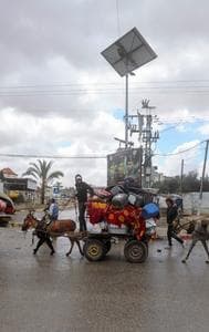 News of the deal being accepted comes even as thousands of Gazans flee Rafah ahead of an expected Israeli military operation. 