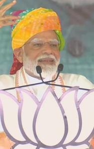 PM Modi addresses poll rally in Rajasthan's Jalore 