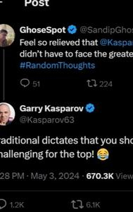 Chess Grandmaster Garry Kasparov Takes Potshots at Congress Rahul Gandhi