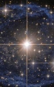 Hubble Spots Blazing-Fast Wolf-Rayet Nebula Expanding at 136,700 Miles per Hour 