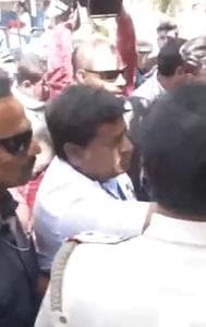 TMC Workers Clash With BJP's Balurghat Candidate Sukanta Mazumdar Amid 'Go Back' Slogans