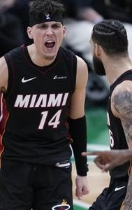 Tyler Herro pumped in Miami Heat's win over Boston Celtics