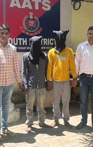 South Delhi's AATS team arrests robbers for attacking and molesting a foreigner in Mehrauli