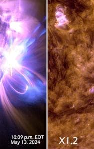 Nasa Shares Visuals of Solar Flares