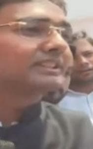 AAP Workers Shield Assaultgate Accused Bibhav Kumar in Lucknow | WATCH
