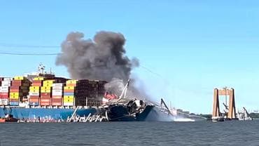 Video: Parts of Collapsed Baltimore Bridge Blown Up to Free Dali Ship