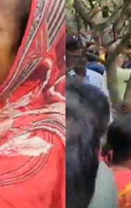TMC workers and villagers of Dakshin Bhebia village under Basirhat Uttar constituency in West Bengal clash.