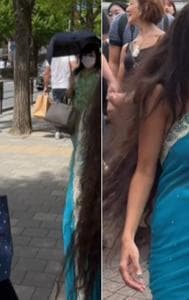 Indian woman roaming on streets of Tokyo in saree, video viral