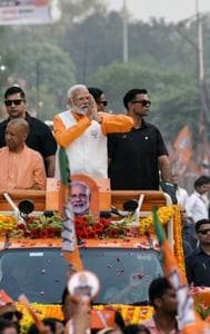 PM Modi roadshow in Varanasi 