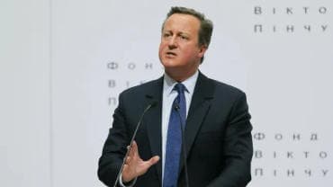 Former UK Prime Minister David Cameron 