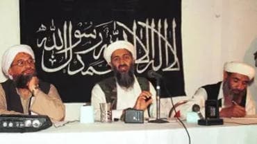 Osama bin Laden, hold a news conference in Afghanistan