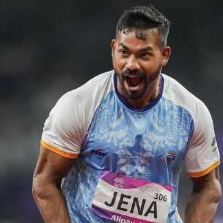 Indian Javelin thrower Kishore Jena 