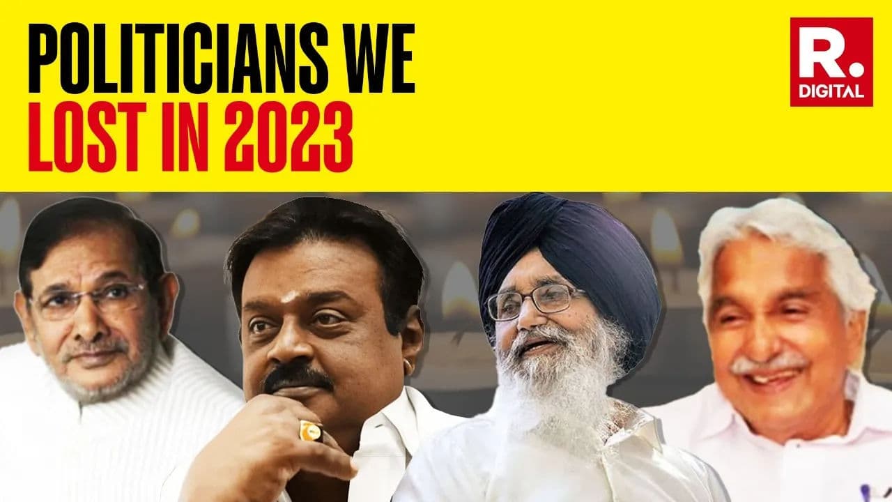 Politicians India lost in 2023 