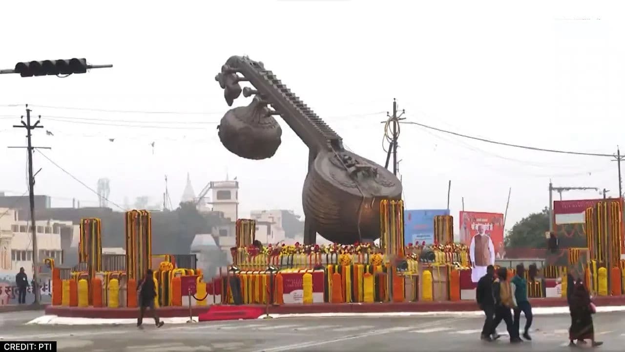 Lata Mangeshkar Chowk in Ayodhya has been developed at an estimated cost of Rs 7.9 crore, and the popular sculpture has been carved by noted artist Ram Sutar. 