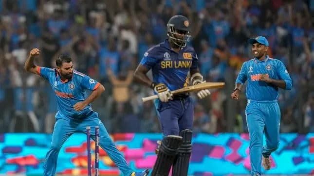 Team India pacer Mohammad Shami vs Sri Lanka