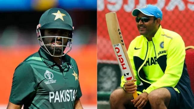 Babar Azam and Virender Sehwag