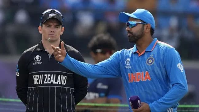 A glimpse of India vs New Zealand CWC 2023 match