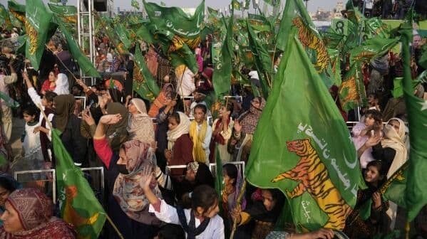 An election rally in Pakistan