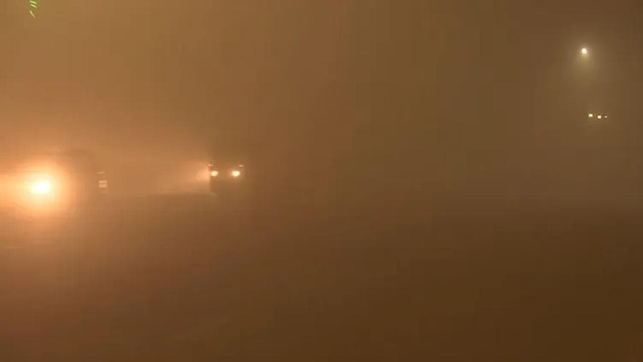 Delhi Dense Fog cold wave