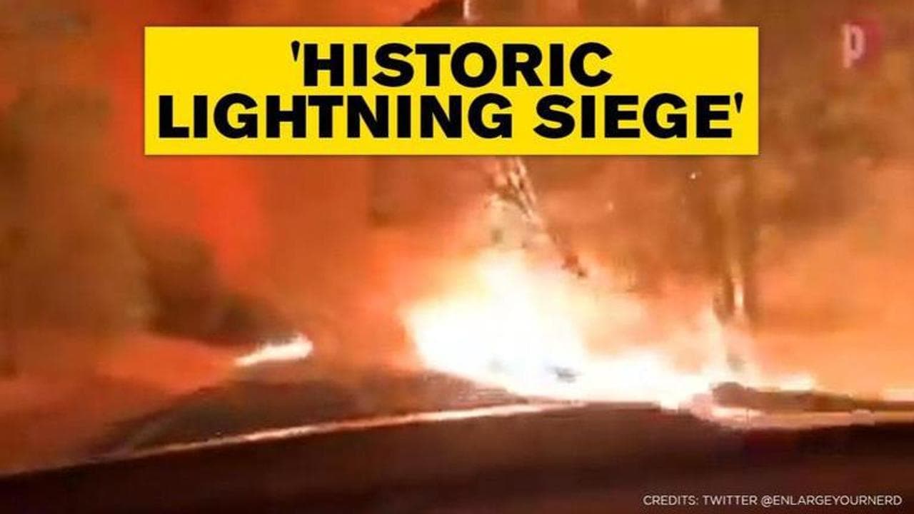 US: Over 1,100 lightning strikes hit California, ignite over 300 fires