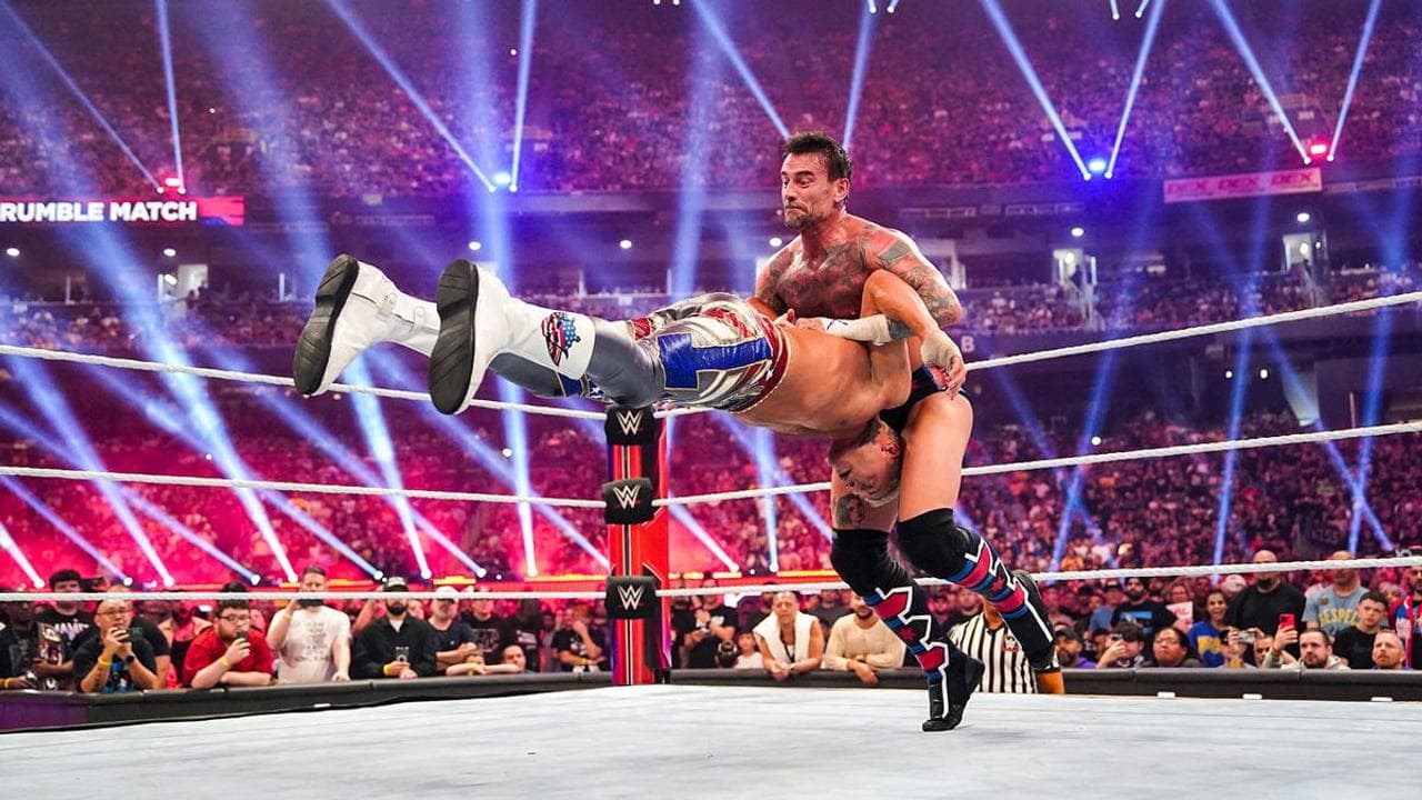 CM Punk lands pedigree on Cody Rhodes