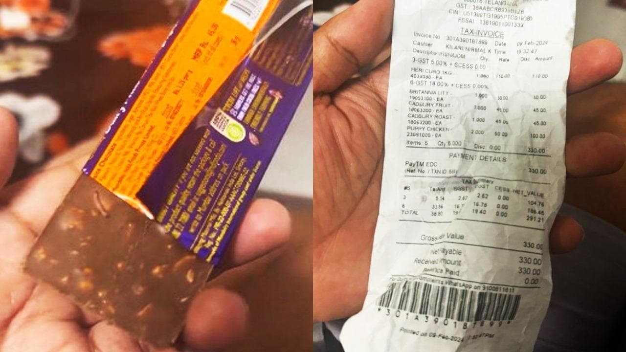 Worm found inside chocolate bought at Hyderabad metro station