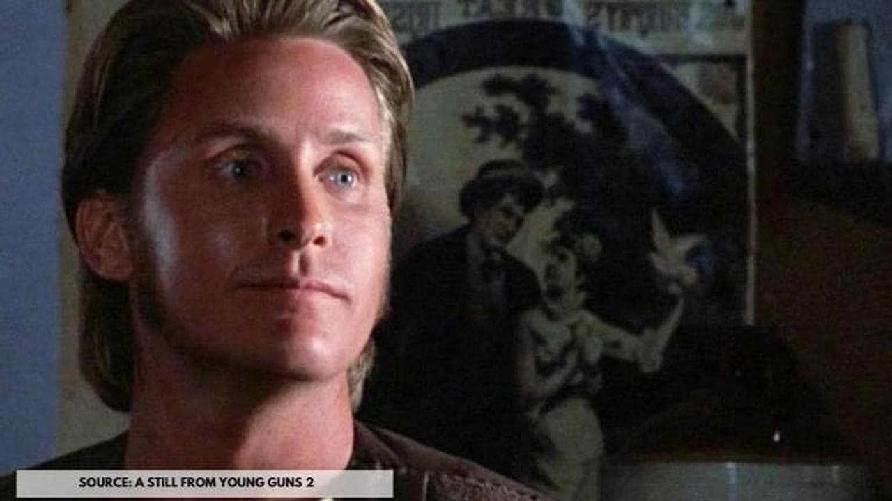 In Pic: Emilio Estevez as Billy The Kid in Young Guns 2