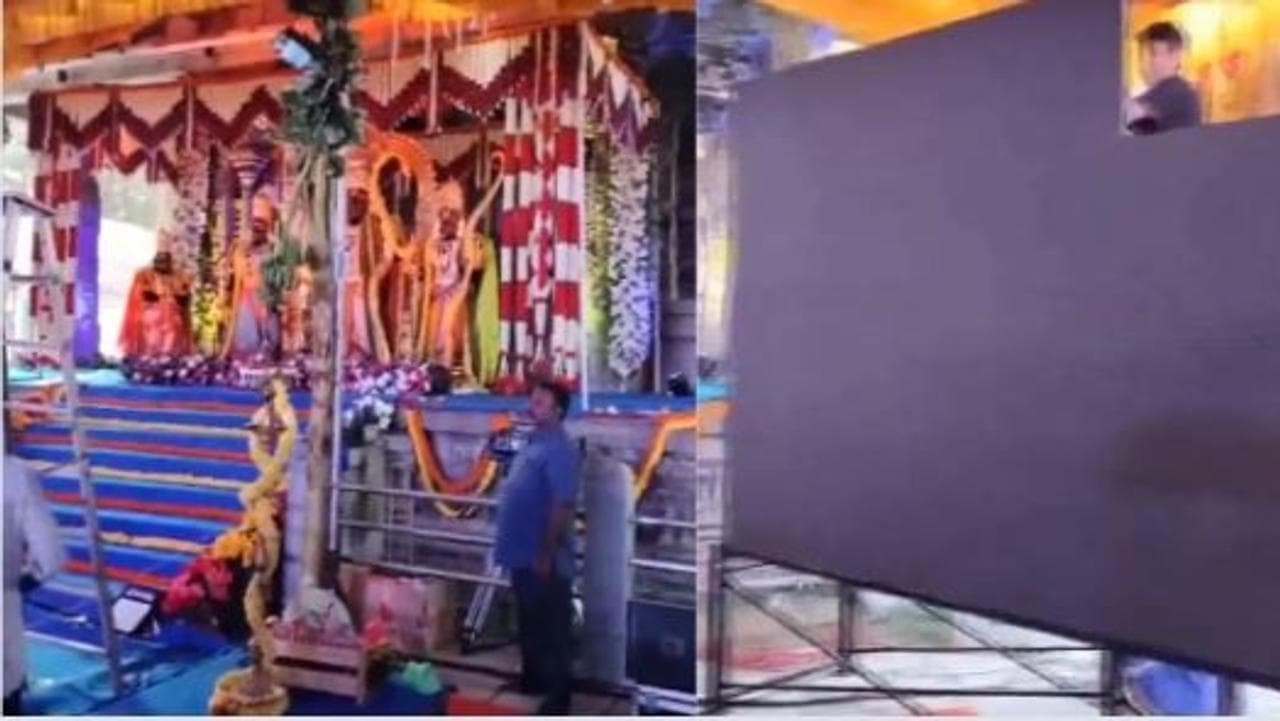 LED screens being removed from  Kamakshi Amman Temple in Tamil Nadu 