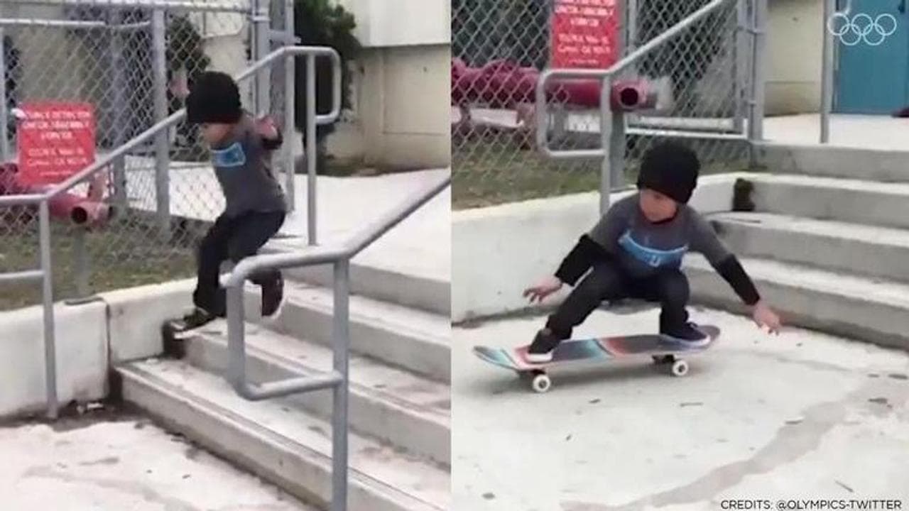 kid skateboarding skills