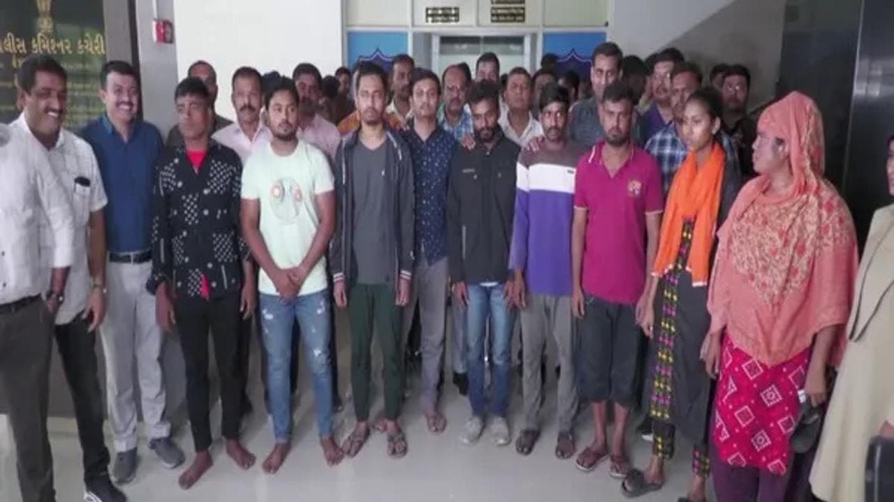 Surat Police nabbed 10 people including nine Bangladeshi citizens.