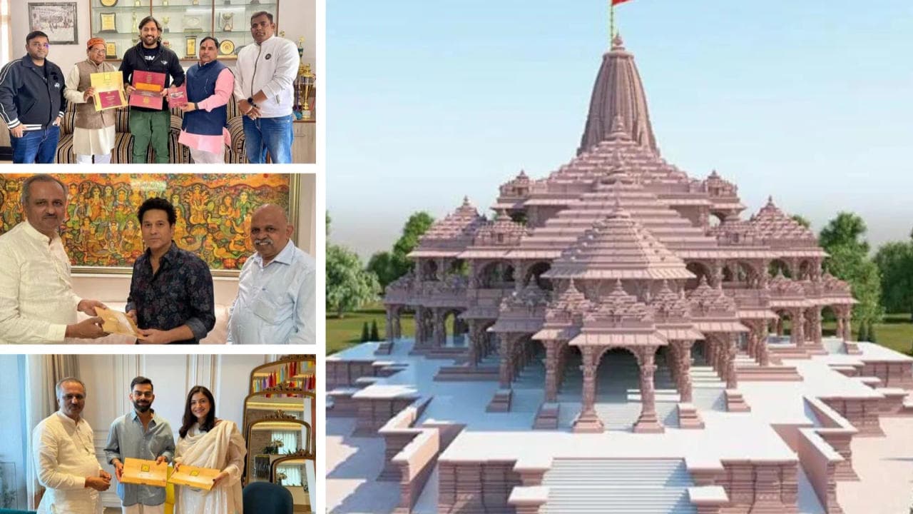 Cricketing icons Sachin, Virat and Dhoni invited for Ayodhya Ram Temple 'Pran Prathishtha'