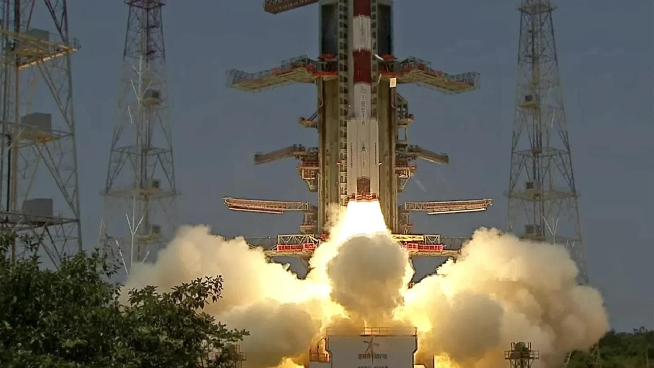 Aditya-L1 spacecraft lifts off on board a satellite launch vehicle from the space center in Sriharikota