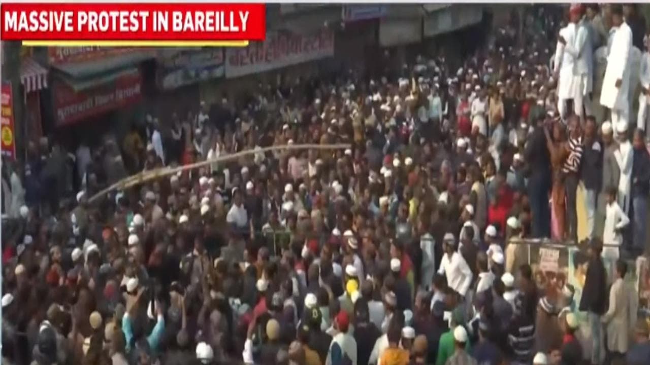 Massive protest in Bareilly
