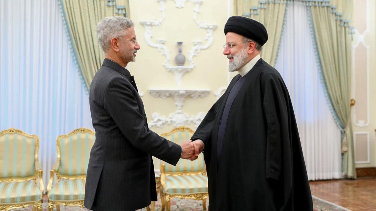 EAM Jaishakar meets Iran's President Ebrahim Raisi