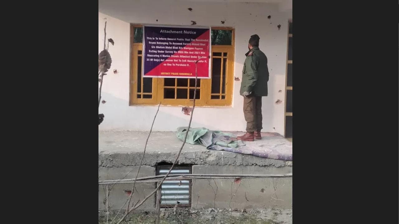 The Jammu and Kashmir Police in Baramulla have launched a substantial offensive, seizing a residential property and a Swift Car under the stringent UA (P) Act 25.