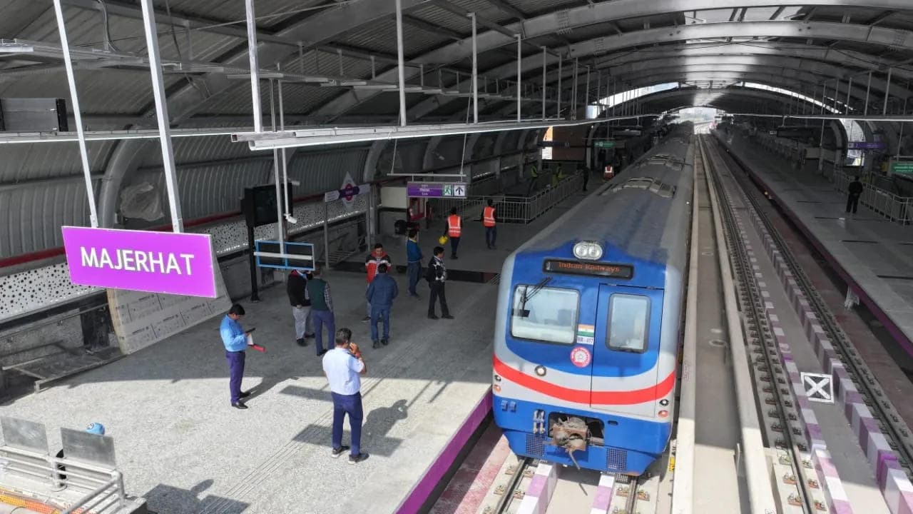 Joka-Esplanade Metro Corridor: Taratala-Majerhat First Trial Run