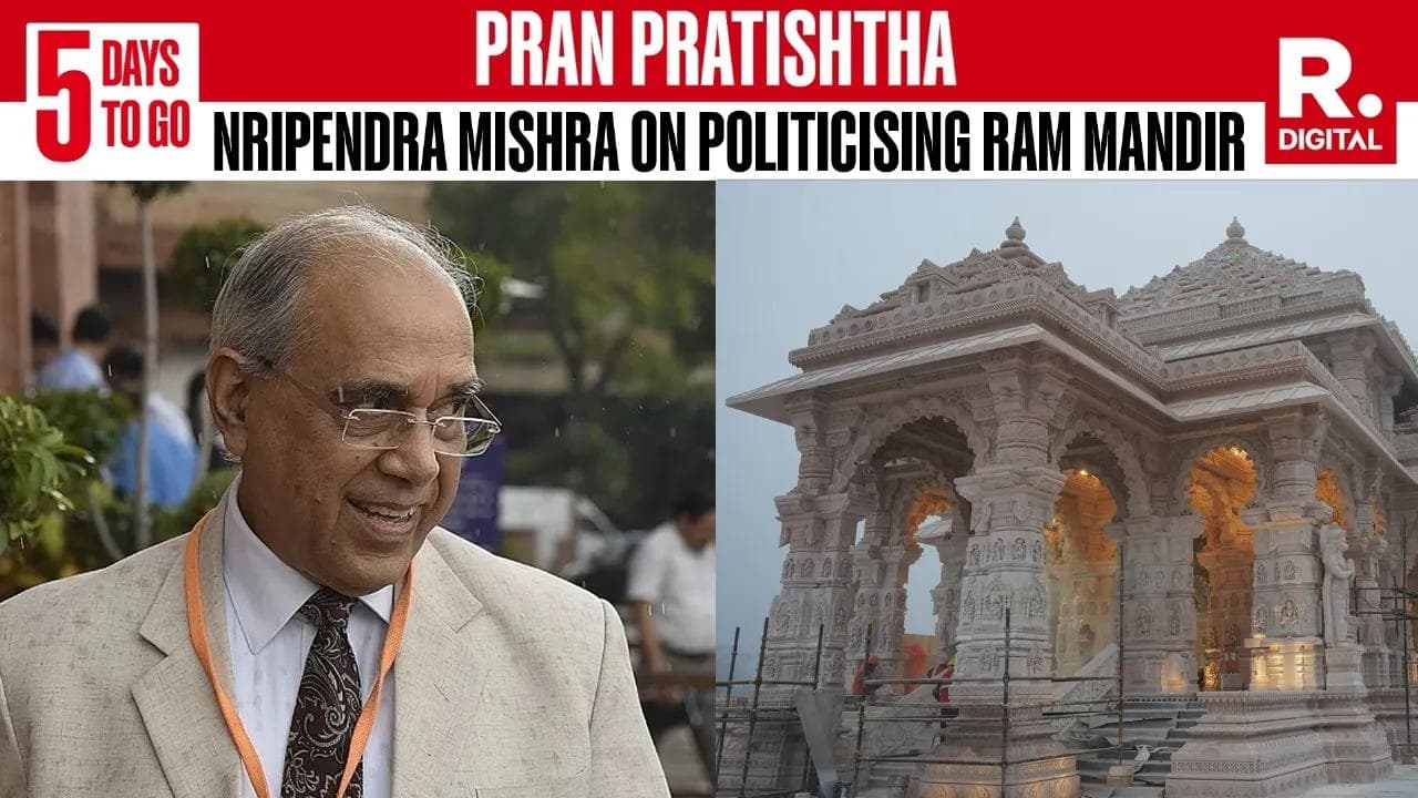Nripendra Mishra on Ram Mandir Pran Pratishtha