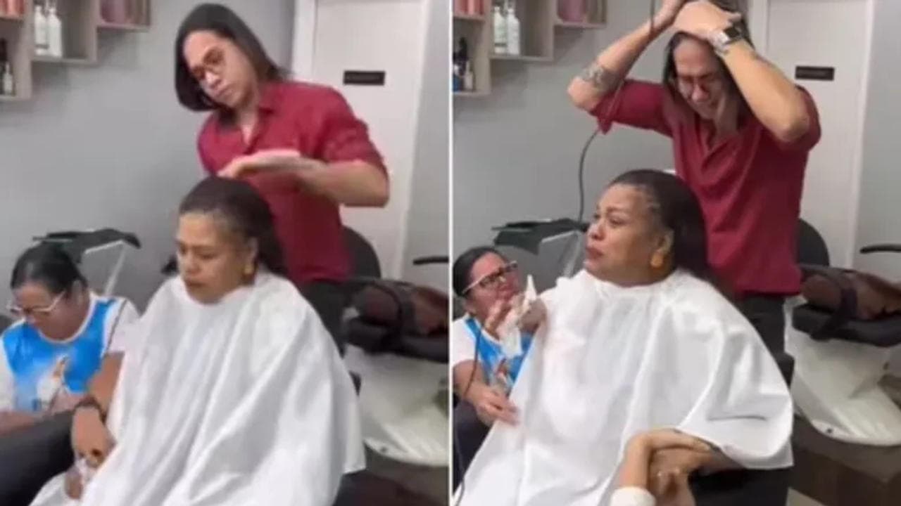Hairdresser Shaves Head to Support Customer Battling Cancer