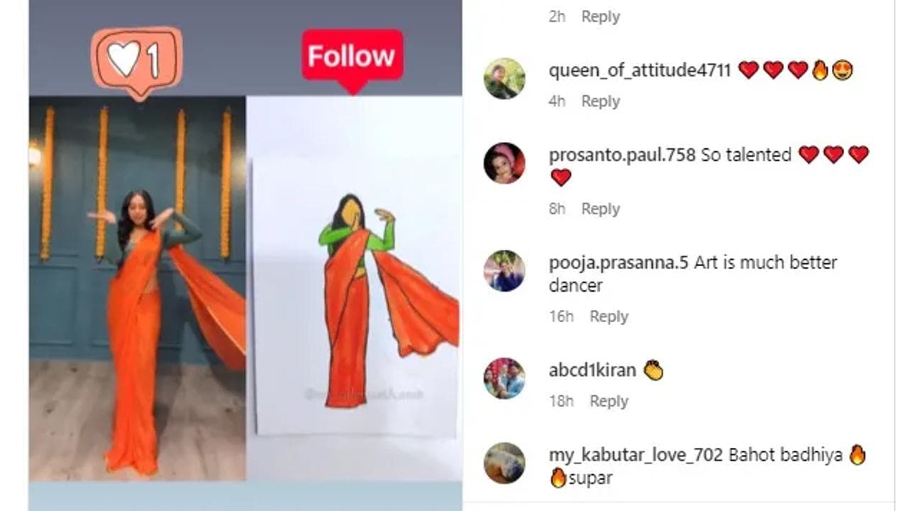 Artist Wows the Internet with 'Gulabi Sharara' Dance Challenge Masterpiece