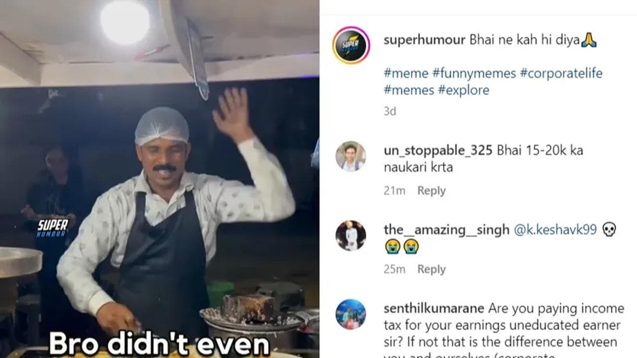 Street food vendor goes viral for hilarious roast of corporate employees