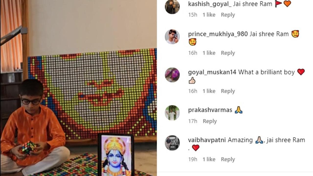 Rubik’s Cube Mosaic of Lord Ram Goes Viral