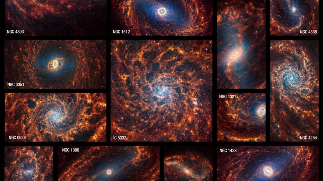 Webb telescope captures 'stunning' images of 19 spiral galaxies