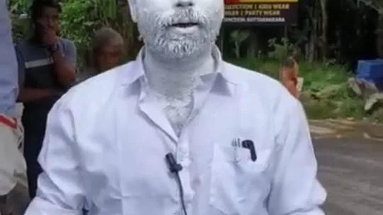 An unconventional protest by Kollam's BJP member in response to Kerala Police's arrests for black flag waving and black attire in areas hosting Chief Minister Pinarayi Vijayan's outreach program