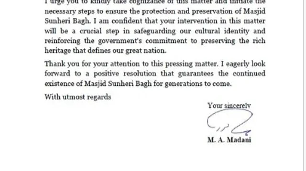 Jamiat Ulema E Hind seeks PM Modi's intervention in Sunehri Masjid demolition matter