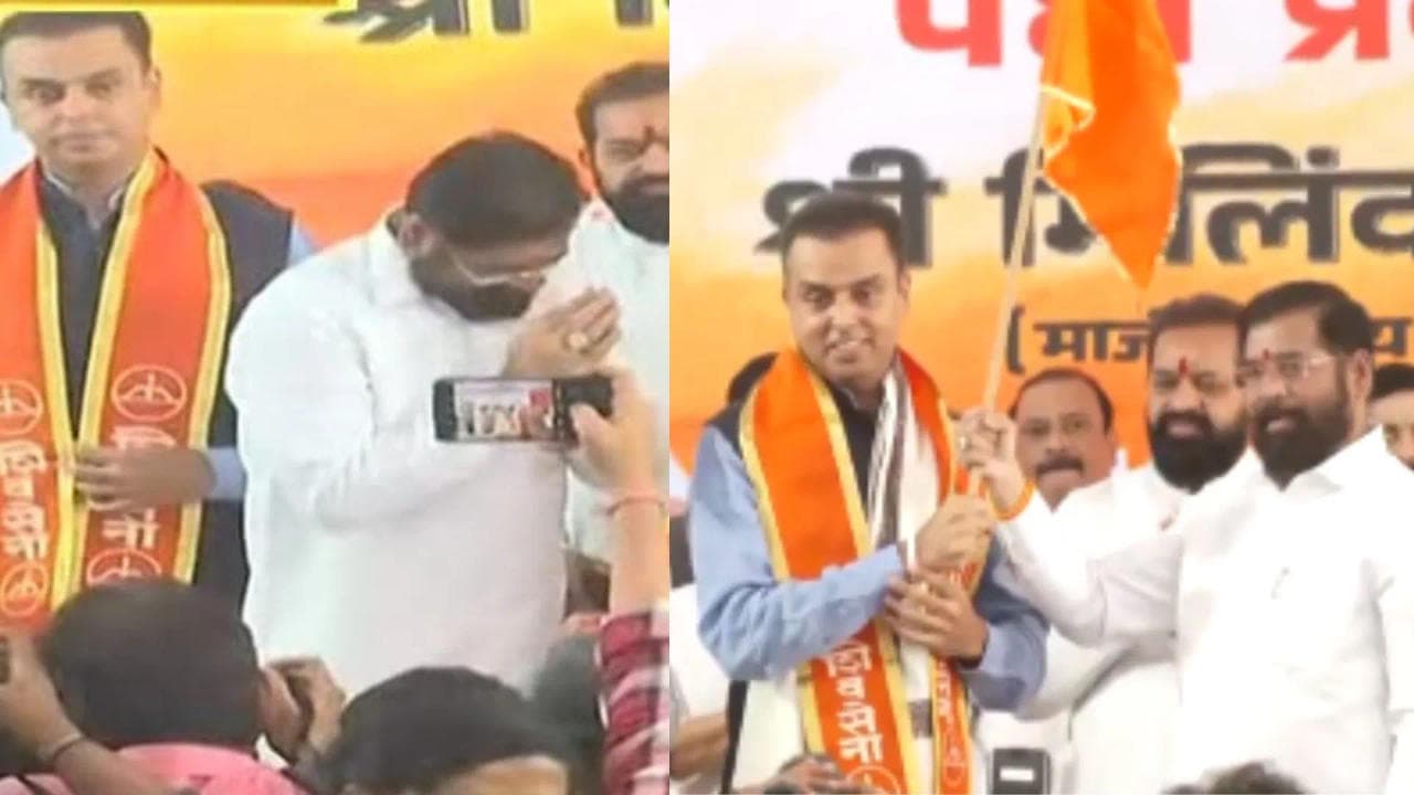 Milind Deora joins Shiv Sena hours after quitting Congress.