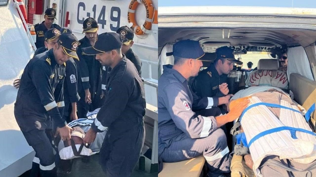 ICG ship C-149 conducted a medical evacuation, rescuing a sick Indonesian crew member from an Iranian-flagged vessel.